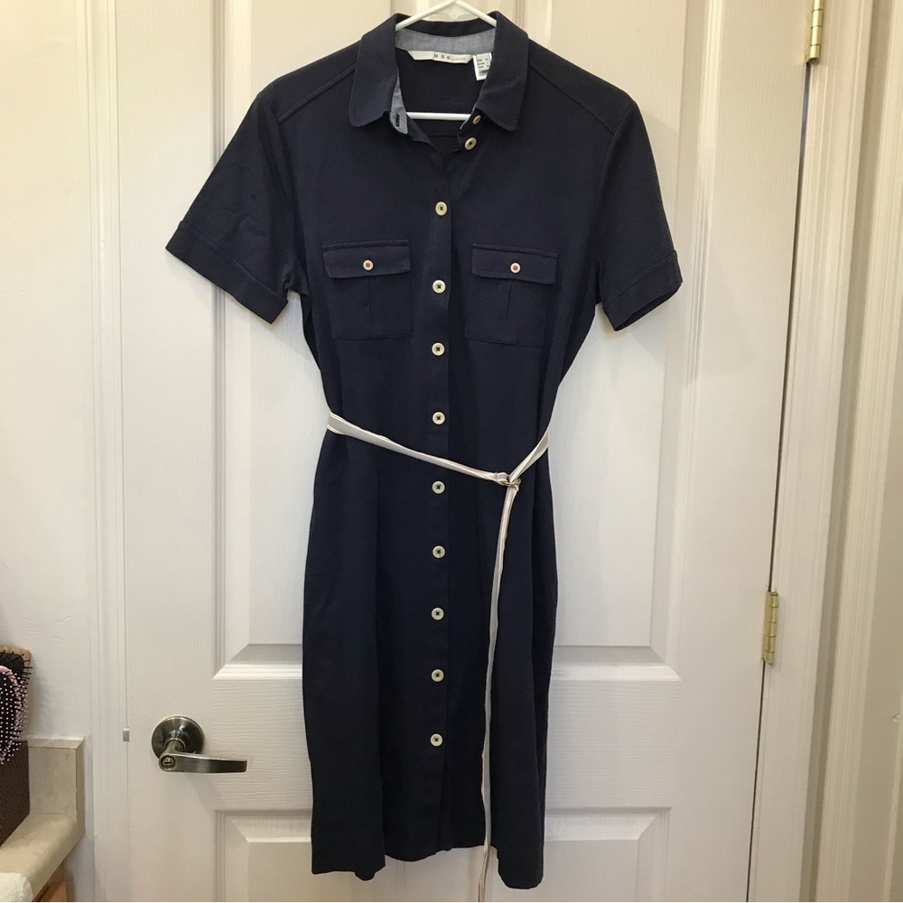 MANGO MNG Navy blue dress
